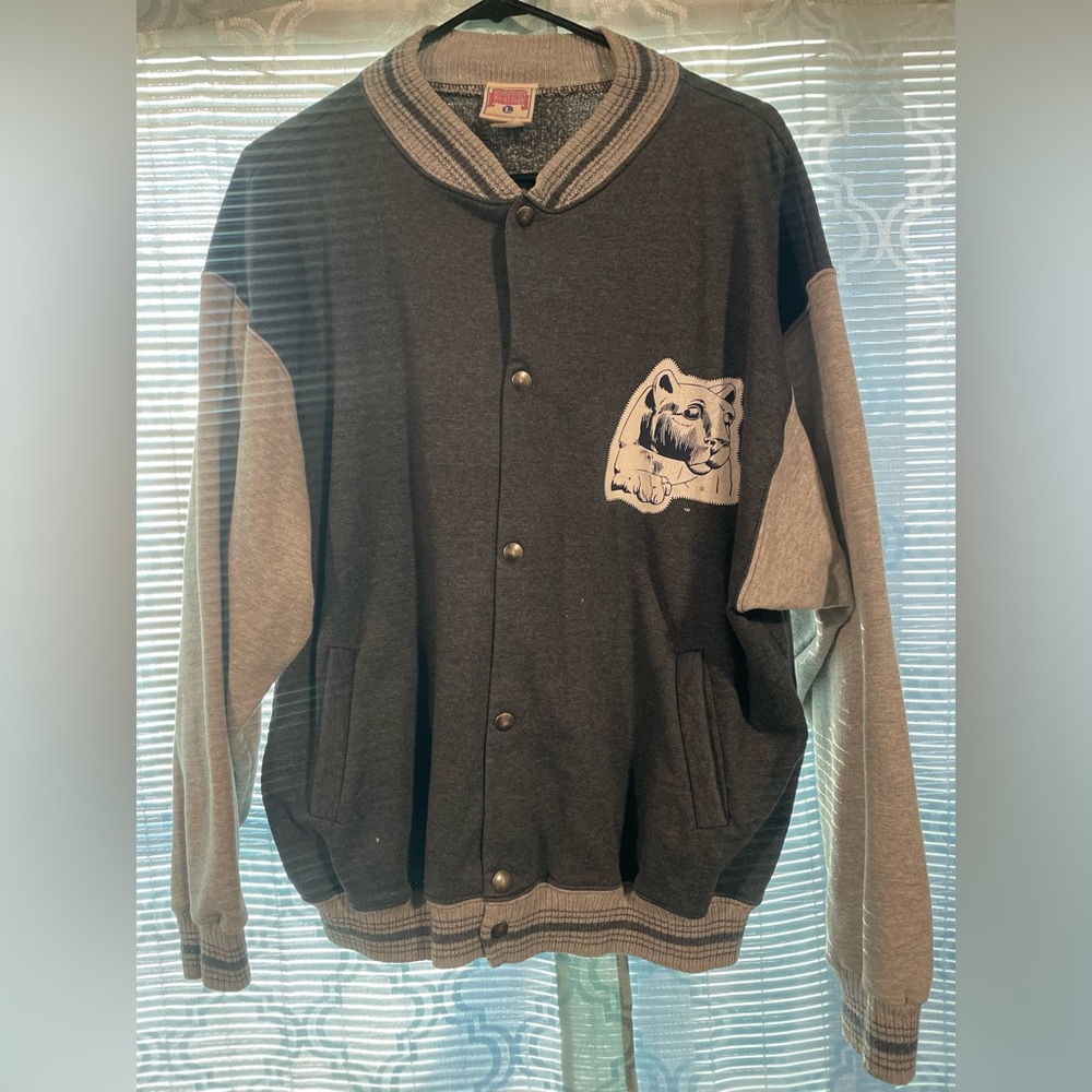 Vintage Penn State Varsity Jacket with Lion Patch Unique Rare Adult L